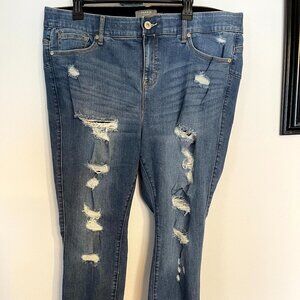 Torrid Women's Jeans Bombshell Skinny Premium Stretch 20S Distressed